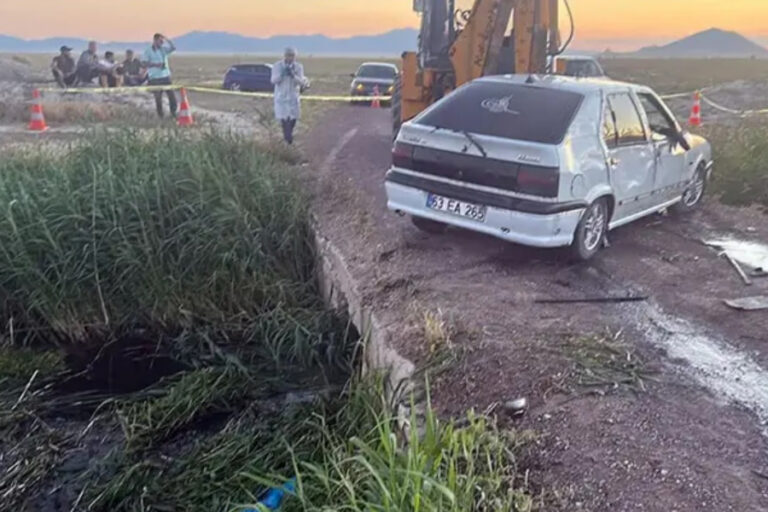 Karaman’da otomobil sulama kanalına uçtu: 3 çocuk öldü, 4 kişi yaralandı