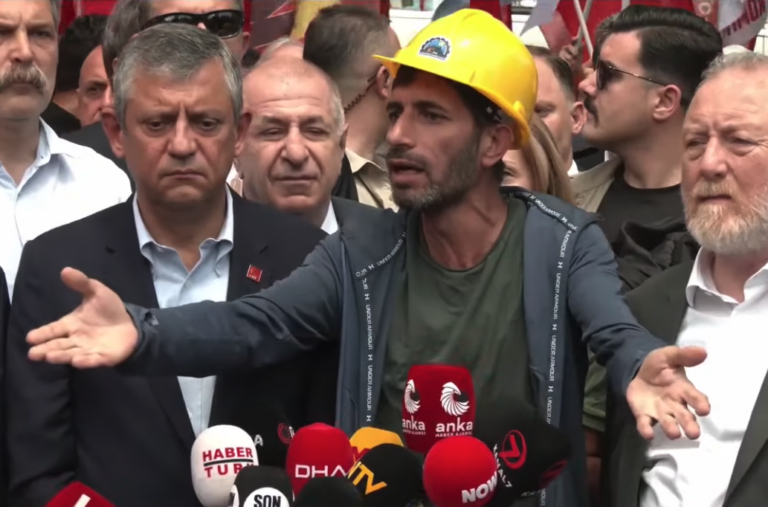 Doruk Madencilik işçileri yeniden Yıldızlar SSS Holding önünde: “Hakkımızı istiyoruz”