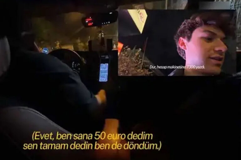 İstanbul’da ABD’li yayıncıyı taksimetresiz götüren taksiciye 95 bin lira ceza