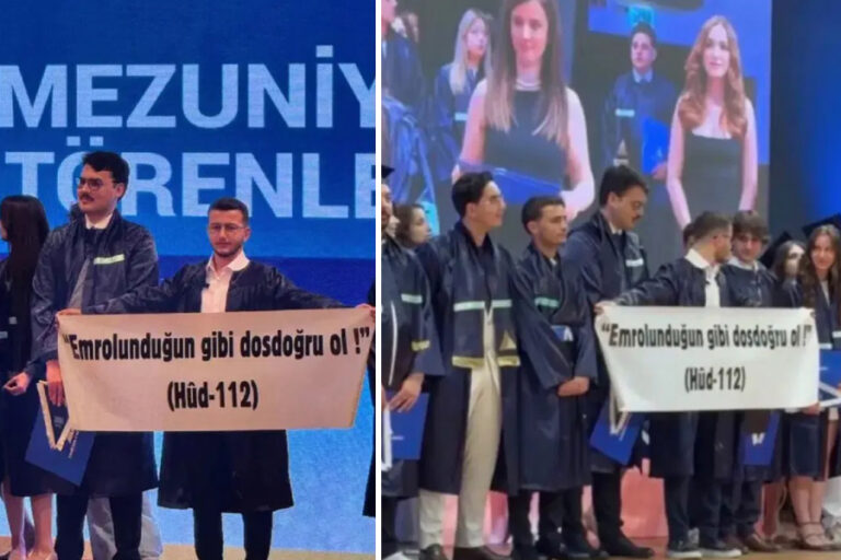 Yeditepe Üniversitesi’nde ayetli pankart: YÖK soruşturma başlattı