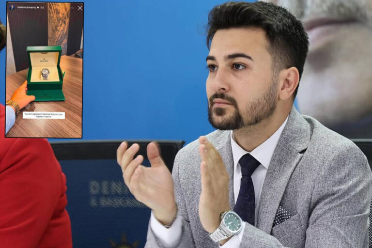 Yandaş müteahhitten AKP’li Gençlik Kolları Başkanı’na milyonluk saat