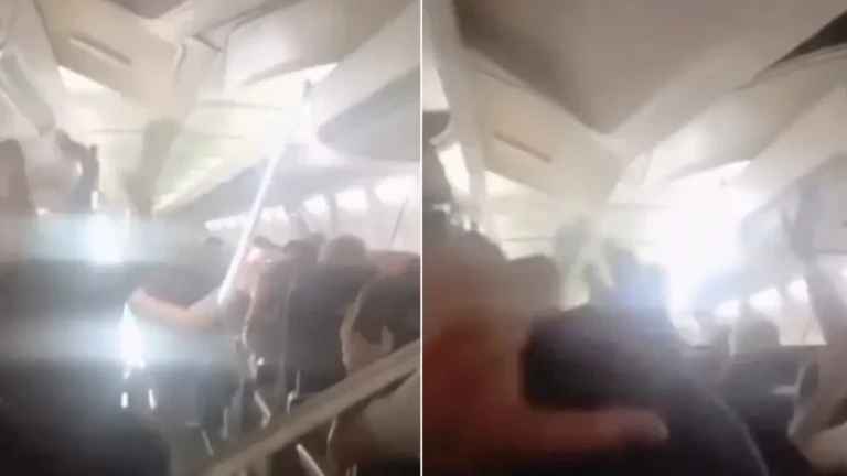 İran’da havada büyük panik: Boeing 737’nin kabin tavanı parçalandı