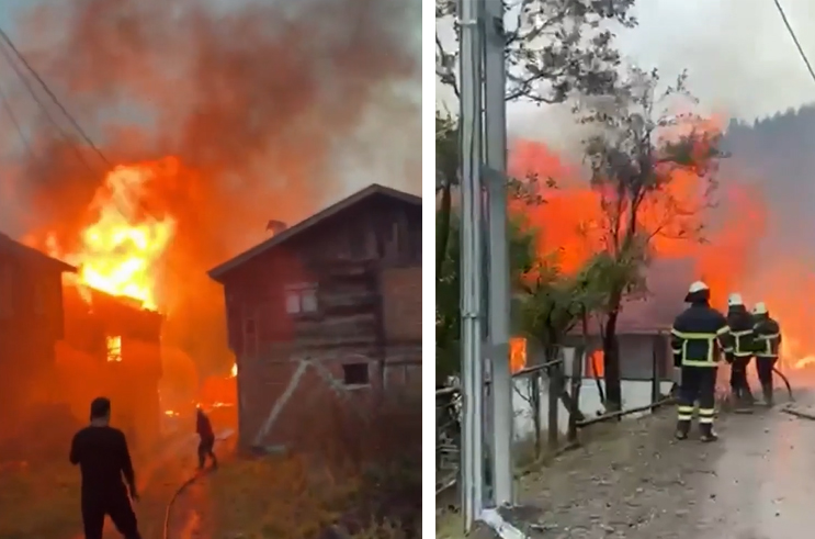 Kastamonu’da köy yangını: 10 ev kullanılmaz hale geldi